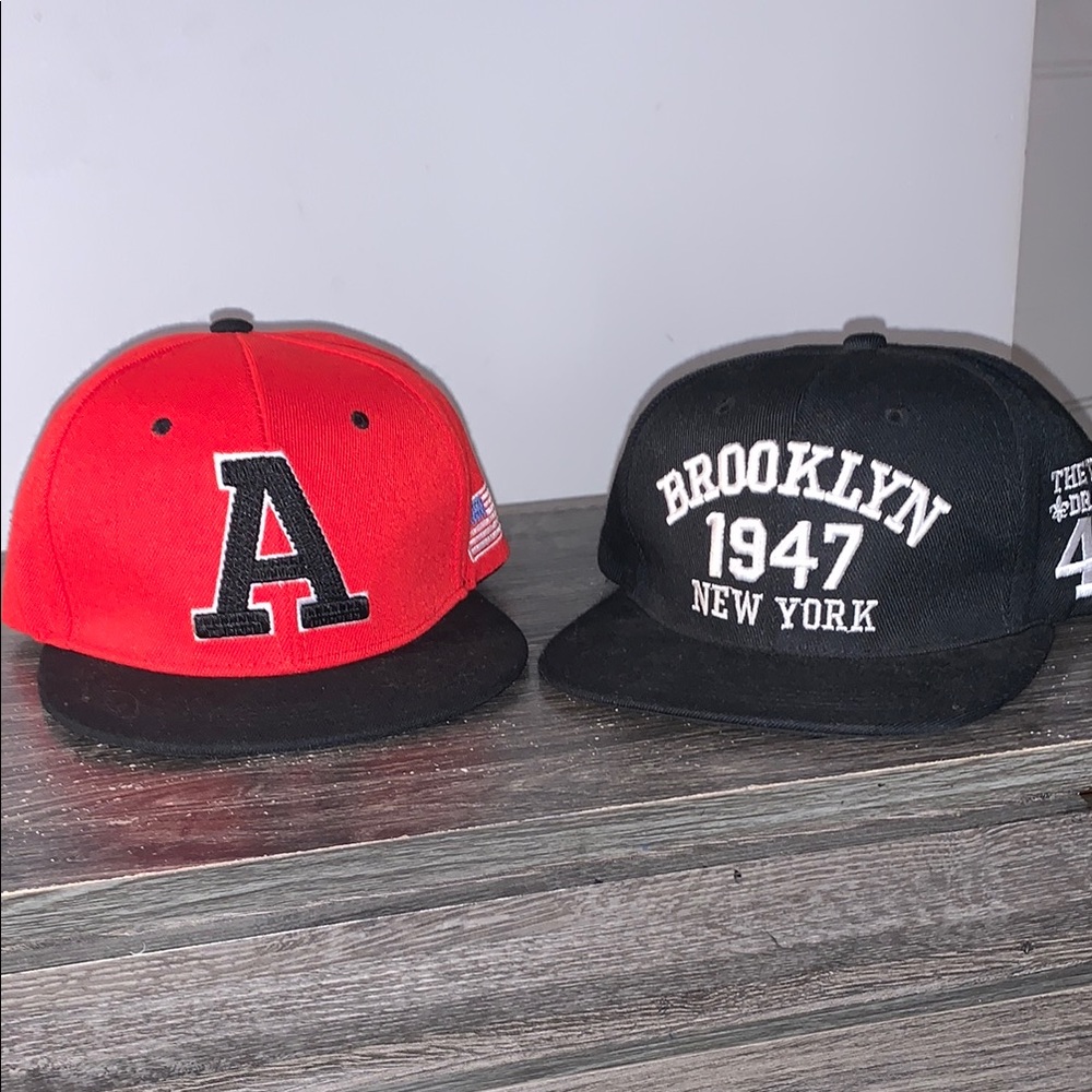 Red and Black Hat